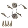COMBATGEAR ARC Rail Adapters Accessories for Walker Electronic Earmuffs,1Pair Tan Mounting Adapter view 1