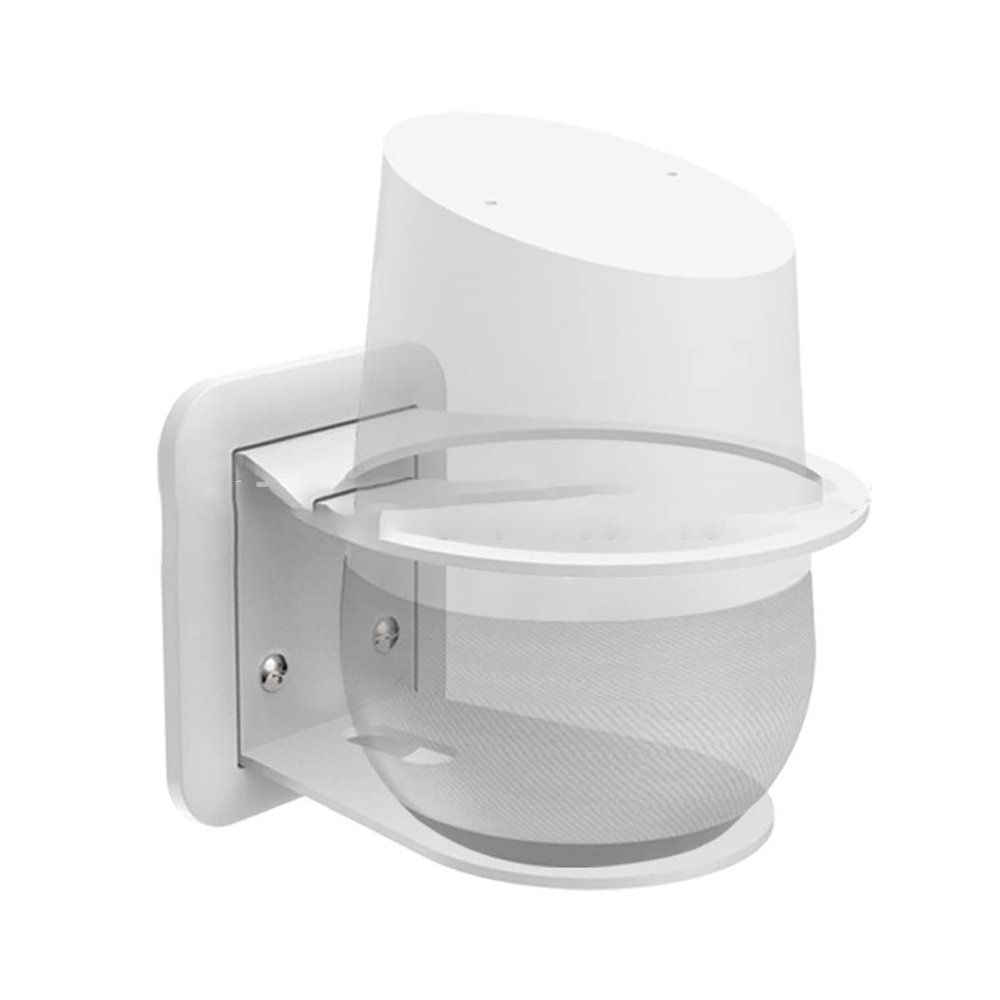 Aokicase For Alexa Echo / Echo Plus 2 / Google Home Wall Mount ABS Stand, Smart Home Speaker Accessory Rack, 3 in 1 Stand, Save Space for Kitchen, Bathroom and Bedroom (White) ST11