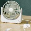 Kiven USB Desk Fan with Motion Sensor,Small But Powerful,Portable Quiet Wind Desktop Personal Fan,Adjustment Mini Fan for Better Cooling,Home Office Car Indoor Outdoor(Green+White) view 1