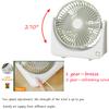 Kiven USB Desk Fan with Motion Sensor,Small But Powerful,Portable Quiet Wind Desktop Personal Fan,Adjustment Mini Fan for Better Cooling,Home Office Car Indoor Outdoor(Green+White) view 4