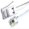 RARAION - 4 Wire BT Plug to RJ11 Crossover Telephone Cable, White, 2m view 1