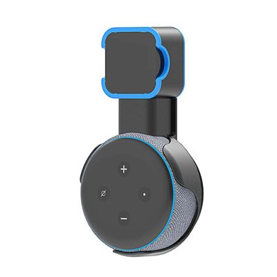 Compatible with Alexa Echo Dot 3rd Holder Wall Mount Stand Mount Accessories with Integrated Cable Management, No Screws Required, Speaker Accessories Rack (Alexa Echo Dot 3rd, Black) A332