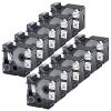 USUPERINK 10 Pack Compatible for Dymo Rhino 18489 Black on White 19mm 3/4'' x 3m 11.5ft Flexible Nylon Label Tape for Rhino 4200 5000 5200 6000 3M PL200 PL300 Industrial Label Makers view 1