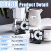 USUPERINK 10 Pack Compatible for Dymo Rhino 18489 Black on White 19mm 3/4'' x 3m 11.5ft Flexible Nylon Label Tape for Rhino 4200 5000 5200 6000 3M PL200 PL300 Industrial Label Makers view 2