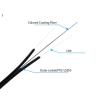 trtfiber Fiber Optic Drop Cable 1000m/Roll Single Mode Dual Cores Outdoor G.657A1 LSZH Sheath 2 Core FRP Steel Wire Optic FTTH Drop Cable (1km, GJXFH- 2core, Black) view 3