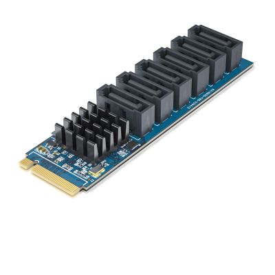 10Gtek M.2 to SATA Adapter, M Key to SATA3.0 Card, ASMedia ASM1166 Chip, Support SSD and HDD for Desktop PC with LED Indicator, Tools Included
