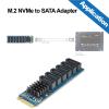 10Gtek M.2 to SATA Adapter, M Key to SATA3.0 Card, ASMedia ASM1166 Chip, Support SSD and HDD for Desktop PC with LED Indicator, Tools Included view 4
