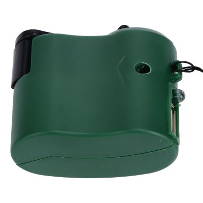 USB Hand Crank Phone Charger 3 to 8h Standby Time LED Light Portable Mobile Phone Emergency Charger for Outdoor Hiking Simple Hand Crank(Green)
