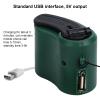 USB Hand Crank Phone Charger 3 to 8h Standby Time LED Light Portable Mobile Phone Emergency Charger for Outdoor Hiking Simple Hand Crank(Green) view 2