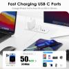 Recessed Power Strip, Flush Mounted Drawer Outlet with PD 20W Fast Charging USB-C Ports, Recessed Outlet for Conference Rooms, Office Tables, Furniture, 10FT Cord(ETL Listed) view 3