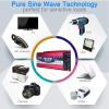 JINTAOMA Pure Sine Wave Inverter 12V 24V 48V 60V to 220V 230V 240V Car Converter Power Inverter for motorhomes,Truck,Boat,Camping,Household,Van,1600W-24Vto110V view 3