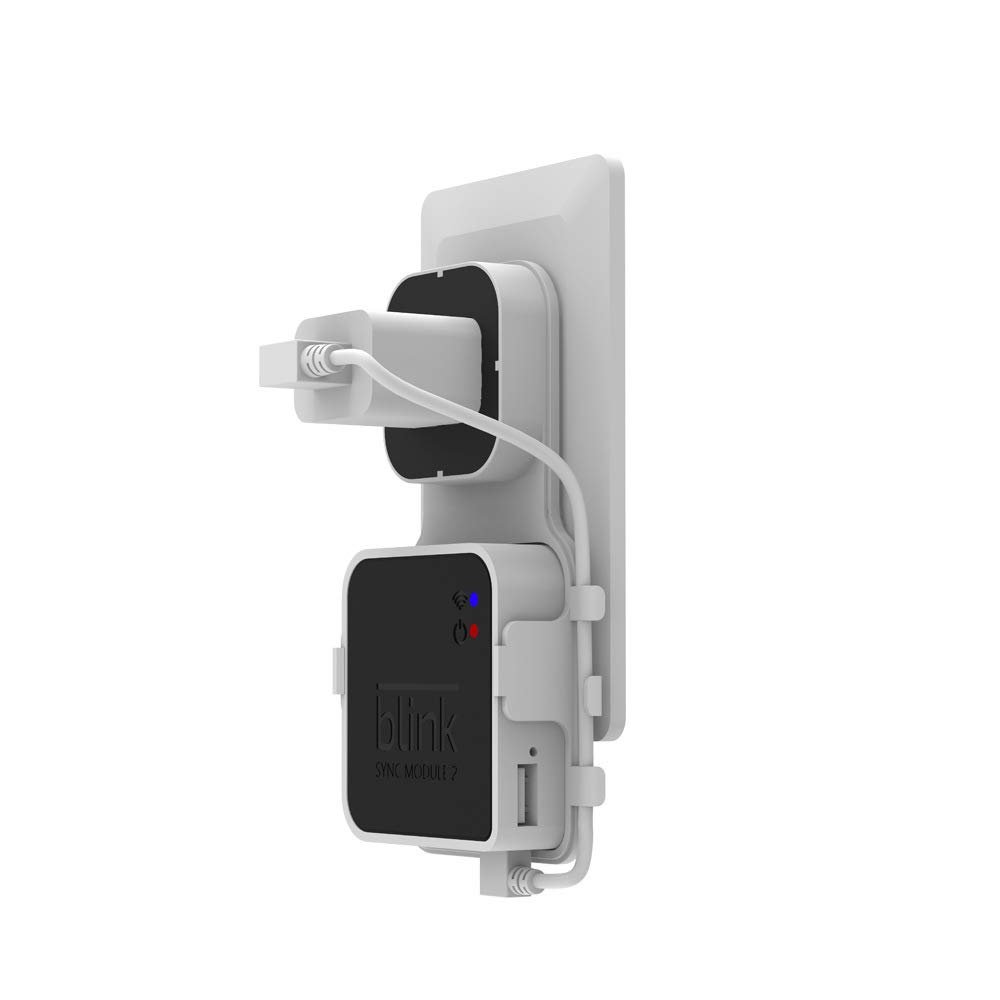 Power Supply Mount for All-New Blink Outdoor/Indoor Camera/Blink XT2 Camera, VMEI Blink ABS Holder, Blink XT2 Protection Frame Clamp Wall Mount Stand Accessory Rack (White) A352A