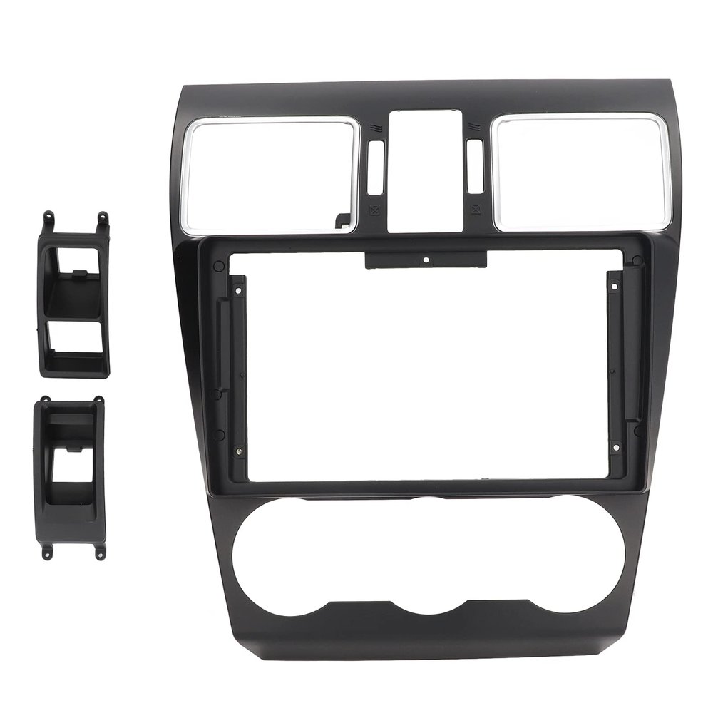 KIMISS 9in Car Stereo Fascia Panel for Forester 2012-2015, Navigation Frame Replacement, Radio Dashboard Trim Kit, Fit OEM Head Unit