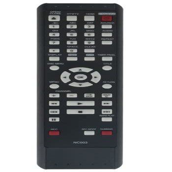 NC003 Replaced Remote Control Compatible with Philips Magnavox DVD