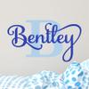Name Wall Decal Sticker Custom Name Wall Decal Girls Room Boys Room - Personalized Name Wall Decal Nursery Decal - Baby Monogram Vinyl Wall Art (32" w x 16" high) view 1