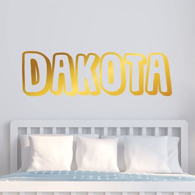 Name Wall Decal Sticker Custom Name Wall Decal Girls Room Boys Room - Personalized Name Wall Decal Nursery Decal - Baby Monogram Vinyl Wall Art (42" Wide x 13" high)
