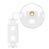 2-Port Decorator Insert with Nut, Wall Plate Adapter, White (2 Port 2 Pack) view 2