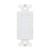 Wall Plate Decorator Insert Brush Passthrough with Nut, White (Brush, 1 Pack) view 1