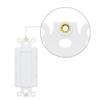 Wall Plate Decorator Insert Brush Passthrough with Nut, White (Brush, 1 Pack) view 2
