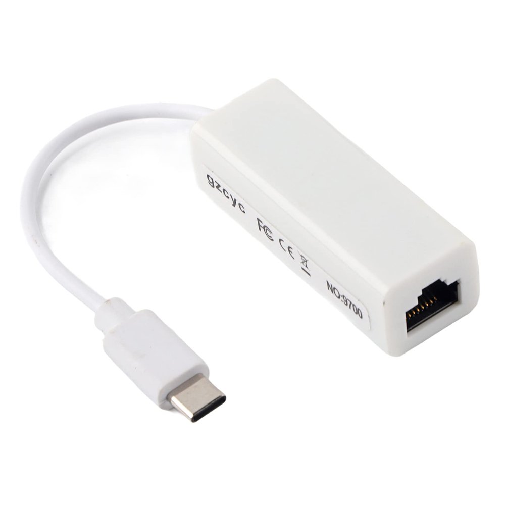 AntiInterference Stable RJ45 LAN Converter Adapter, Compact Portable USB C to Ethernet Adapter, for Mac Os Systems Window Xp/7/8