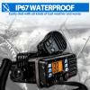Retevis RM20 Marine VHF Radios Fixed Mount, Marine Band Radio with Built in GPS, DSC, IP67 Waterproof, High Power, NOAA Weather, International Channels, Ship to Shore Radio for Boats(Black) view 4