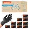 ANBOSON 6 mil Disposable Nitrile Gloves, Heavy Duty Disposable Glove, Cooking Gloves, Latex Free, Powder Free (Black of 1000, Medium) view 1