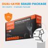 ANBOSON 6 mil Disposable Nitrile Gloves, Heavy Duty Disposable Glove, Cooking Gloves, Latex Free, Powder Free (Black of 1000, Medium) view 4