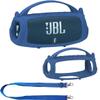 JCHPINE Silicone Cover Case for JBL Charge 5 Portable Bluetooth Speaker, Protective Skin Holder for JBL Charge 5 Speaker Accessories (Blue Case, NOT Fit Wi-Fi Version) view 1