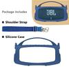 JCHPINE Silicone Cover Case for JBL Charge 5 Portable Bluetooth Speaker, Protective Skin Holder for JBL Charge 5 Speaker Accessories (Blue Case, NOT Fit Wi-Fi Version) view 2