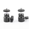CAMVATE 360 Degree Swivel 1/4"-20 Mini Ball Head + Cold Shoe Mount + 5/8"-27 Female to 1/4"-20 Male Microphone Stand Adapter view 2