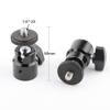 CAMVATE 360 Degree Swivel 1/4"-20 Mini Ball Head + Cold Shoe Mount + 5/8"-27 Female to 1/4"-20 Male Microphone Stand Adapter view 3