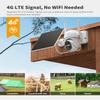 4G LTE Cellular Security Camera Includes Memory Card & SIM Card(Support Verizon/AT&T/T-Mobile), 2K Solar Outdoor Cam Wireless Without WiFi Needed, 360 Live View, Color Night Vision view 2