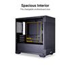 LIAN LI High Airflow Micro ATX PC Case, RGB Gaming Computer Case, Mesh Front Panel Mid-Tower Chassis with 2x140mm ARGB PWM Fans Pre-Installed, Tempered Glass Side Panel (LANCOOL 205M MESH, Black) view 4
