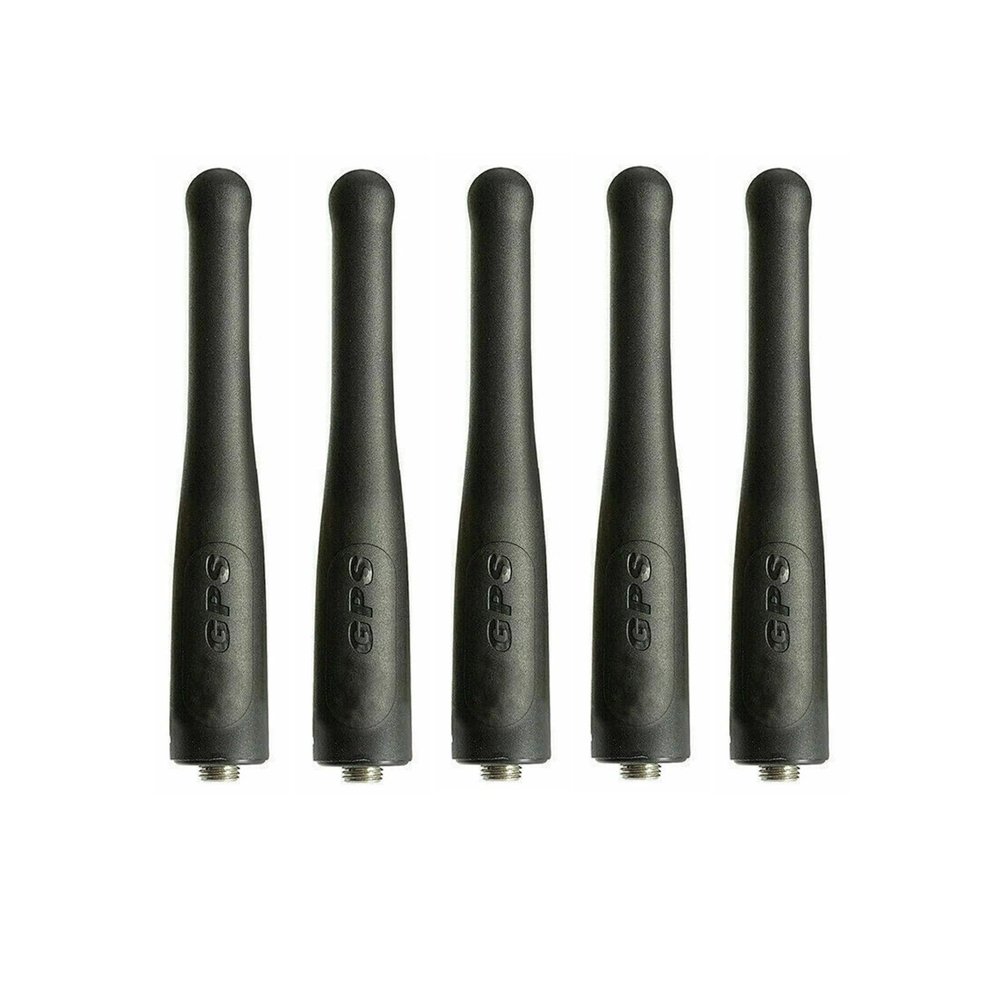 5 Pack PMAE4023B PMAE4023 UHF + GPS Short Stubby Antenna 430-470Mhz 3.5 Inch Replacement for XPR 6550 6350 XPR6580 APX 1000 4000 6000 6000XE 7000 8000 8000XE XTS5000 XTS 2500 Radio, Black