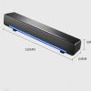 Computer Speakers, USB Powered PC Speakers for Desktop Computer Laptop, with LED Lights (Color : Black) view 2