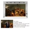 10x6.5ft Halloween Fireplace Decor Bats Photography Backdrops Candle Pumpkin Spider Web Background for Supplies Studio Props view 4