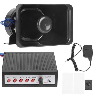 Loud Electronic Horn,Loud Electronic Horn, 100W 12V 5 Sounds Loud Electronic Horn Warning Alarm Siren Speaker Safety Horn Black 100W 12V 5 Radiator Hose Attachment Adapter