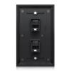 Ethernet Wall Plate 2port,Cat6 Ethernet Cable Wall Plate Female to Female Compatible with Cat7 Cat6 Cat5 Cat5e - Black 2Pack view 3