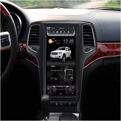 13.6" Octacore Car DVD Player 1280x800 Android 9.0 Vertical Screen 4GB RAM 64GB ROM Stereo GPS Navigation for Jeep Grand Cherokee 2009-2018 Year Multimedia System (2009-2012 Year Black)