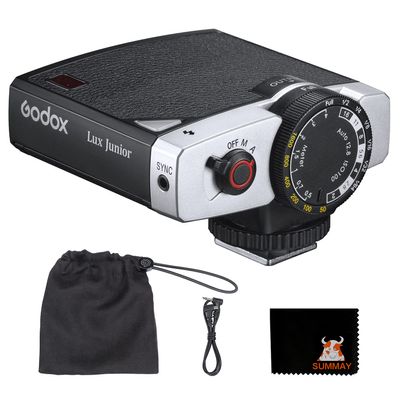 Godox Lux Junior Retro Flash Color Temperature 6000k200k, widely Compatible with Most Brands of Cameras Such as Fuji, Canon, Nikon, Sony