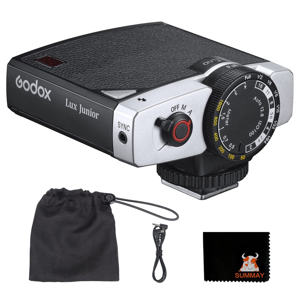 Godox Lux Junior Retro Flash Color Temperature 6000k200k, widely Compatible with Most Brands of Cameras Such as Fuji, Canon, Nikon, Sony
