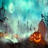 10x6.5ft Cemetery Pumpkin Light Door of Hell Photography Backdrops Halloween Branches Photo Studio Prop Fog Background for Party view 2