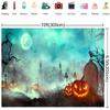 10x6.5ft Cemetery Pumpkin Light Door of Hell Photography Backdrops Halloween Branches Photo Studio Prop Fog Background for Party view 3