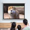 LENG 60'' Projector Screen Manual Pull Down Projection Screen Outdoor Portable HD Screen 4:3 Format Great for Home Theater Presentation (Size : 60inch 4:3) view 2