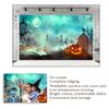 10x10ft Cemetery Pumpkin Light Door of Hell Photography Backdrops Halloween Branches Photo Studio Prop Fog Background for Party view 4