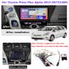 Charmstep Fit for Toyota Prius Plus Alpha 2012-2017 LHD 9" Touch Screen Android 11 Car Radio Stereo Media Player with Carplay Bluetooth Navigation GPS WiFi FM/AM+Backup Camera,M100s/1+16g view 2