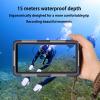 Professional Waterproof Diving Case for Snorkeling, 15M/50FT Underwater Photo & Video Protective Housings Lanyard for iPhone 17/16/15/14/13/12Pro Max/XR/XS/X Samsung Galaxy S25/24/23/22 Ultra/Plus view 2