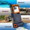 Professional Waterproof Diving Case for Snorkeling, 15M/50FT Underwater Photo & Video Protective Housings Lanyard for iPhone 17/16/15/14/13/12Pro Max/XR/XS/X Samsung Galaxy S25/24/23/22 Ultra/Plus view 3