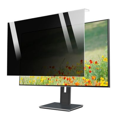 CUNIO Privacy Filter Privacy Screen Panel for Diagonally 18-27 inches Computer Monitor, Anti Blue Light and Hanging Easy Installation, for Hp/Dell/Sony/Samsung / 23/24in 540x340mm