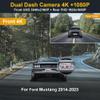 Fitcamx Dual 2160P+1080P Dash Cam Adapts for Ford Mustang 2019-2023 (HD2-0141/ with Sensor Cover), OEM Style, 2 Channel HD Video, WiFi & APP, Loop Recording, G-Sensor, Plug & Play, 128GB Card view 3